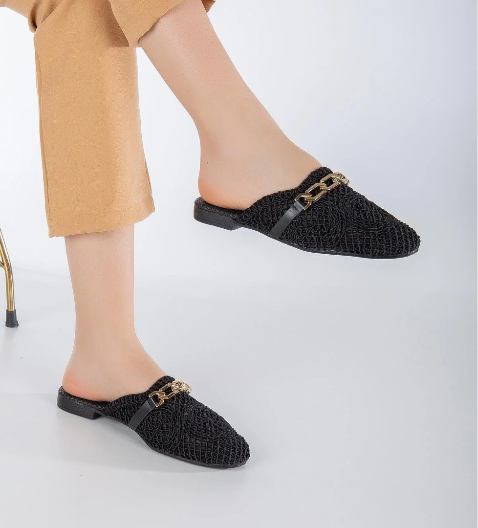 Ayakcenter Baller Hasır Günlük Kadın Düz Terlik model görseli