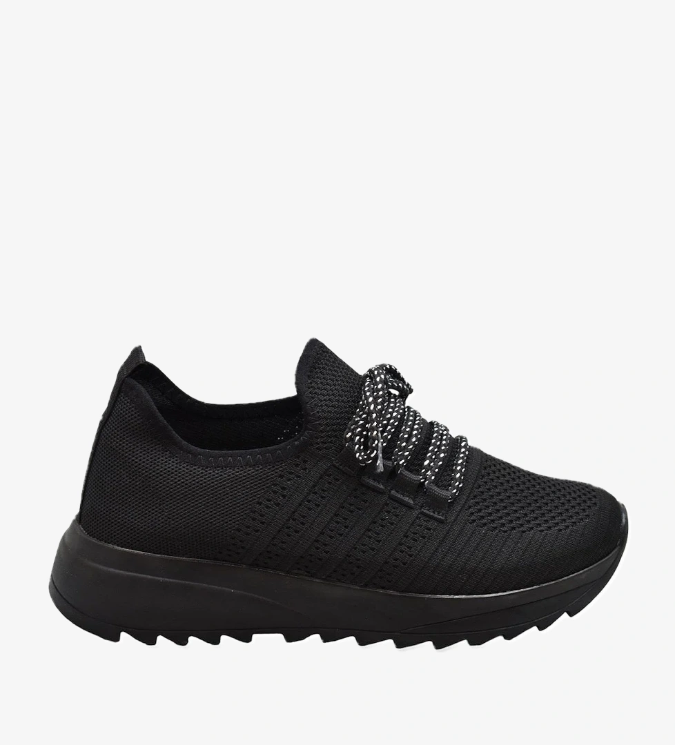 418 TAM Ortopedik Taban Triko Kadın Spor Ayakkabı Bayan Günlük Spor Ayakkabı - Görsel 1