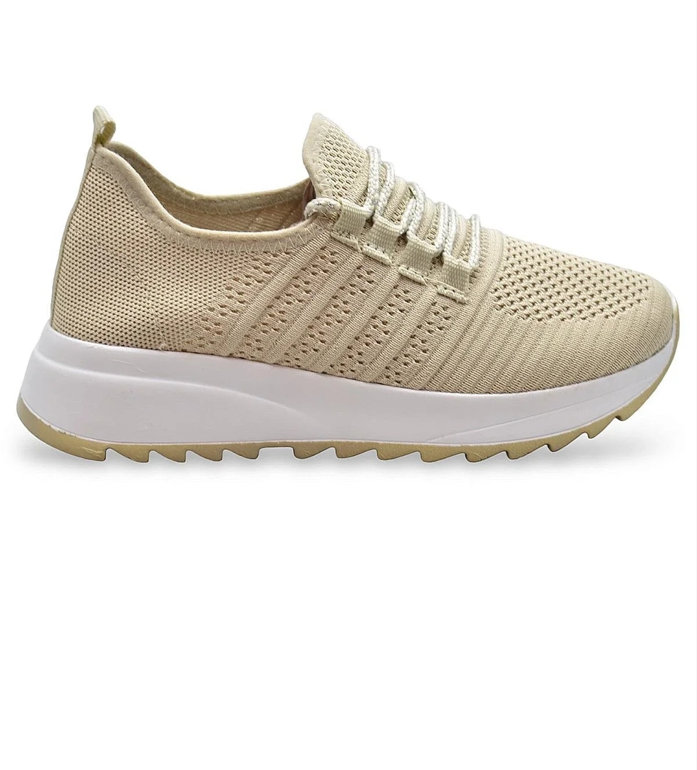 418 TAM Ortopedik Taban Triko Kadın Spor Ayakkabı Bayan Günlük Spor Ayakkabı