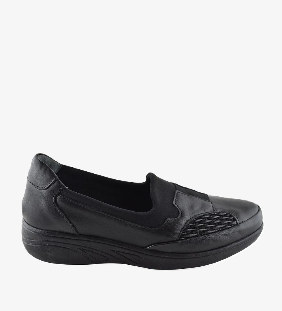 Ayakkabı Burada 4217 Tam Ortopedik Taban Günlük Hakiki Deri Kadın Ayakkabı Anne Ayakkabısı model görseli