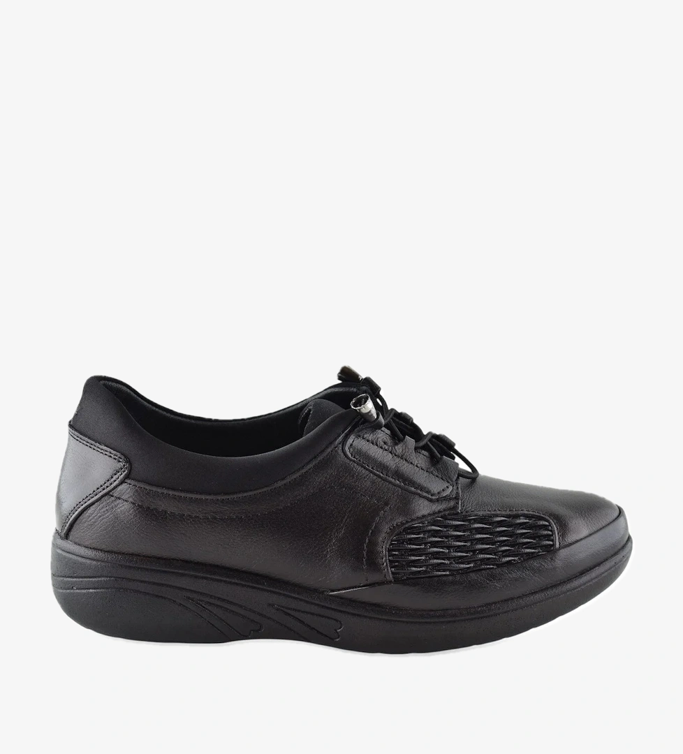 4204 Tam Ortopedik Taban Günlük Hakiki Deri Kadın Ayakkabı Anne Ayakkabısı - Görsel 1