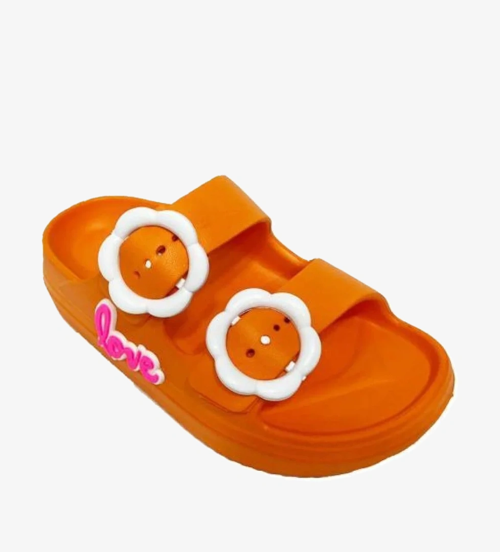 1006-24 Love Figürlü Suya Dayanıklı Kız Çocuk Terlik 31-35 - Görsel 1
