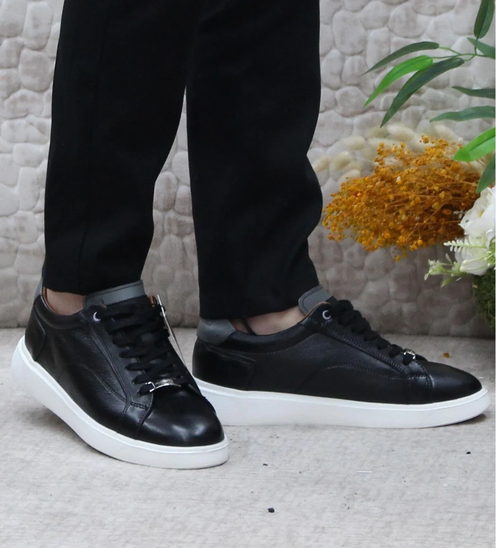 Pierre Cardin 63574 Siyah Orijinal Ürün İç Ve Dış Hakiki Deri Erkek Ayakkabı model görseli