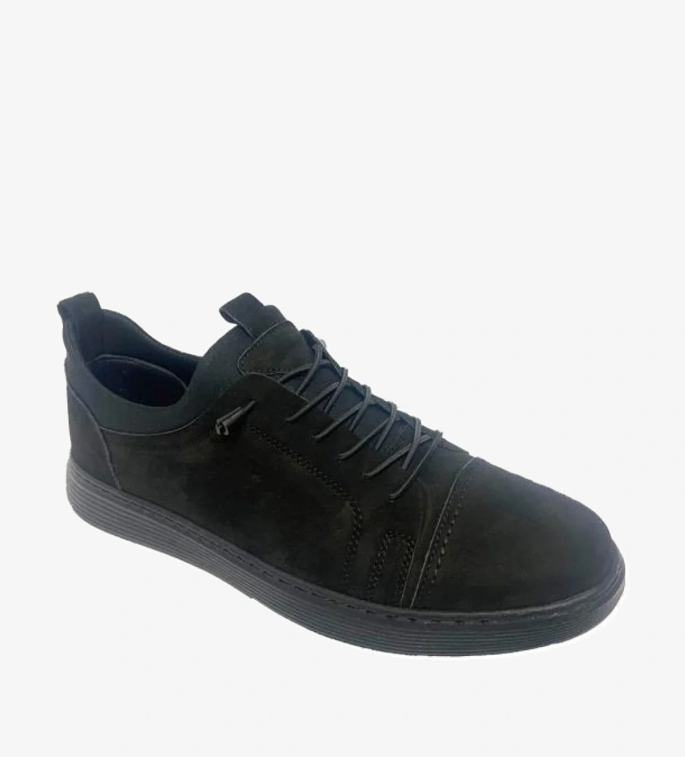 625-24 Hakiki Deri Anatomik Nubuk Casual Erkek Ayakkabı - Görsel 1