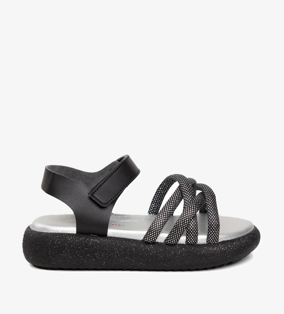 Minican ŞA F 006 Filet Kız Çocuk Düz Sandalet Siyah model görseli