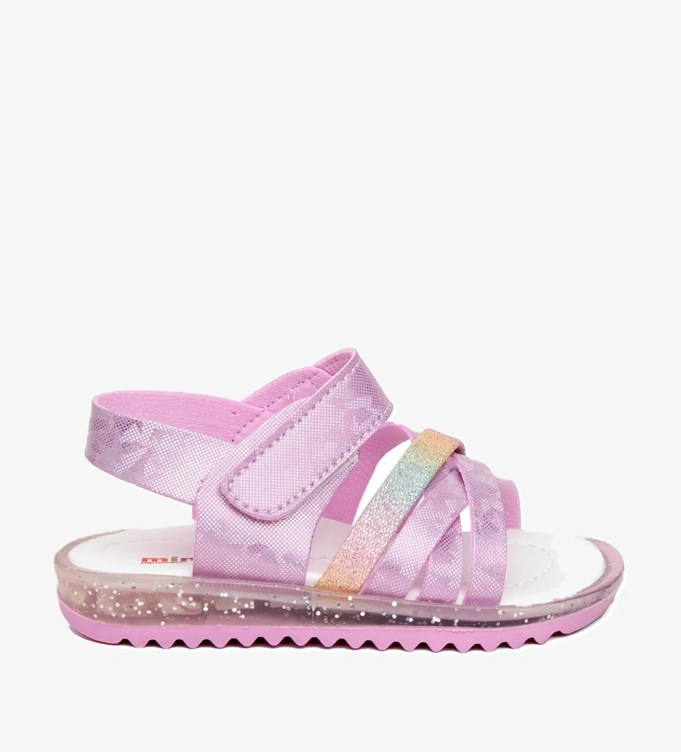 ŞA B K MNC Bebe Kız Çocuk Düz Sandalet Pembe