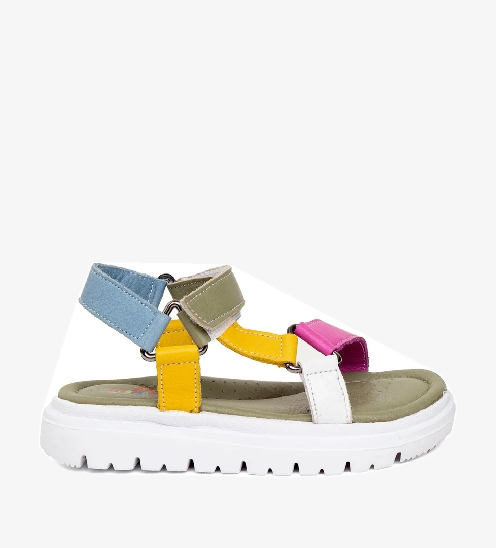 MZ P 3000 Patik Kız Çocuk Düz Sandalet Yeşil