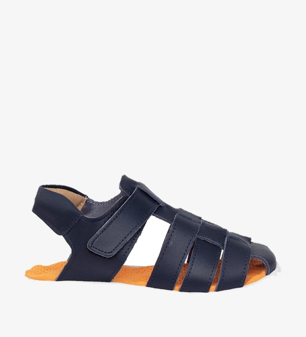 Minican MZ P 3311C Patik Erkek Çocuk Hakiki Deri Düz Sandalet Lacivert model görseli