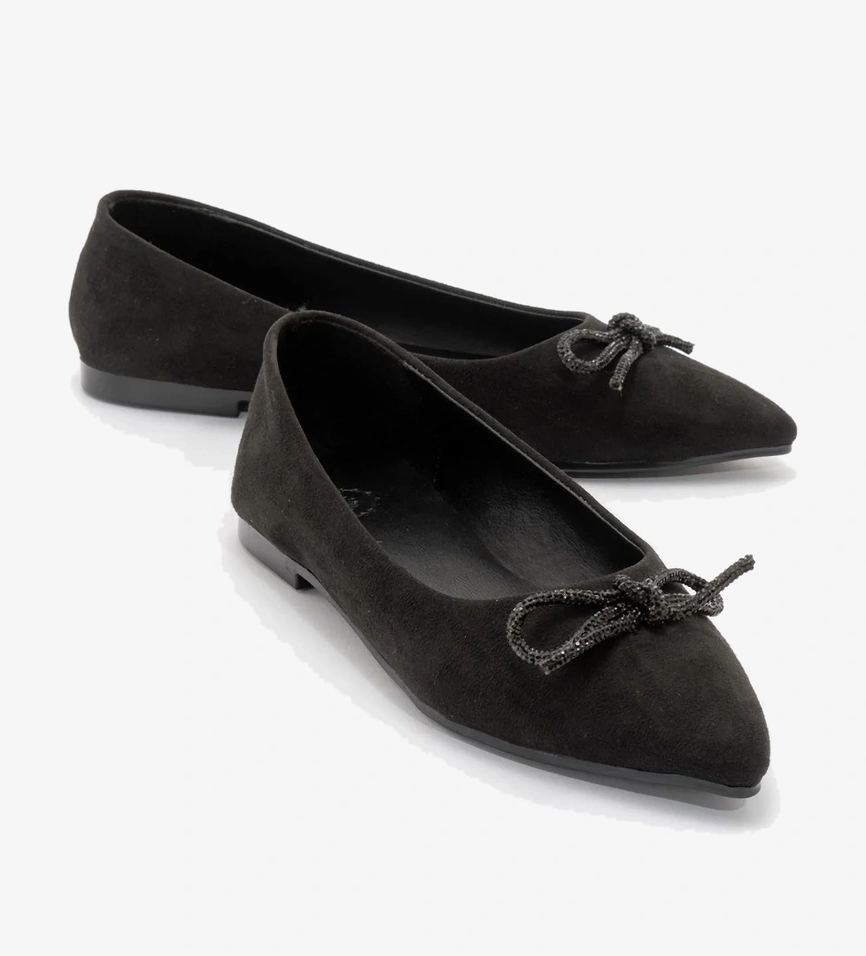 Kadın Sandalet SİYAH SÜET - Görsel 1