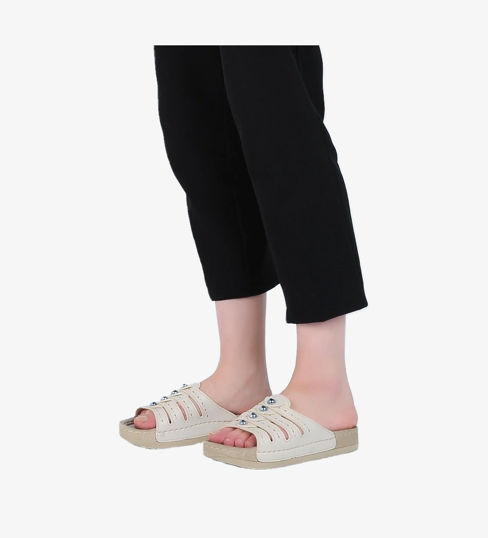 461-3 Hera Petli Günlük Kadın Düz Terlik