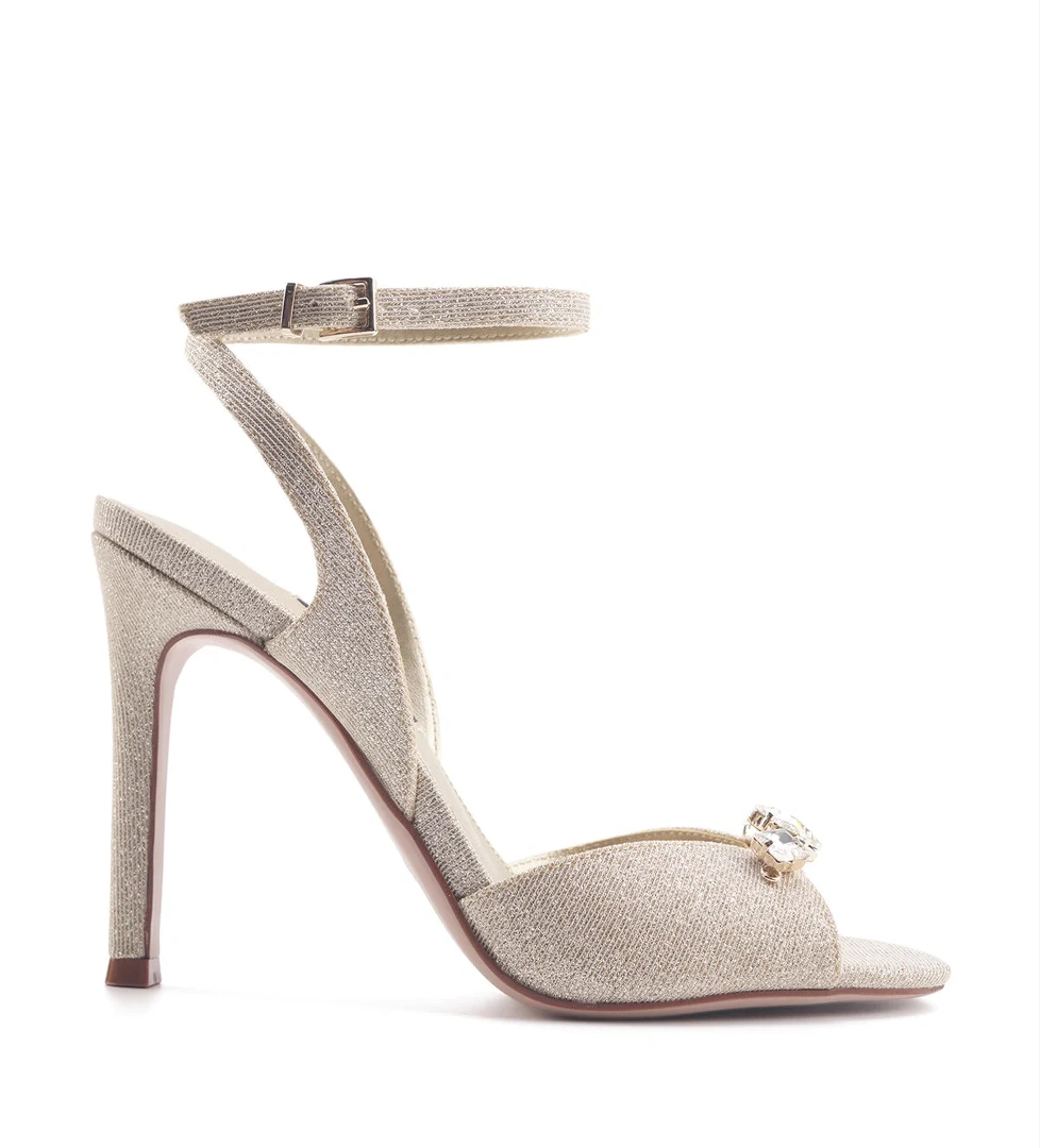 Nine West FERN 4FX ŞAMPANYA Kadın Topuklu Sandalet - Görsel 1