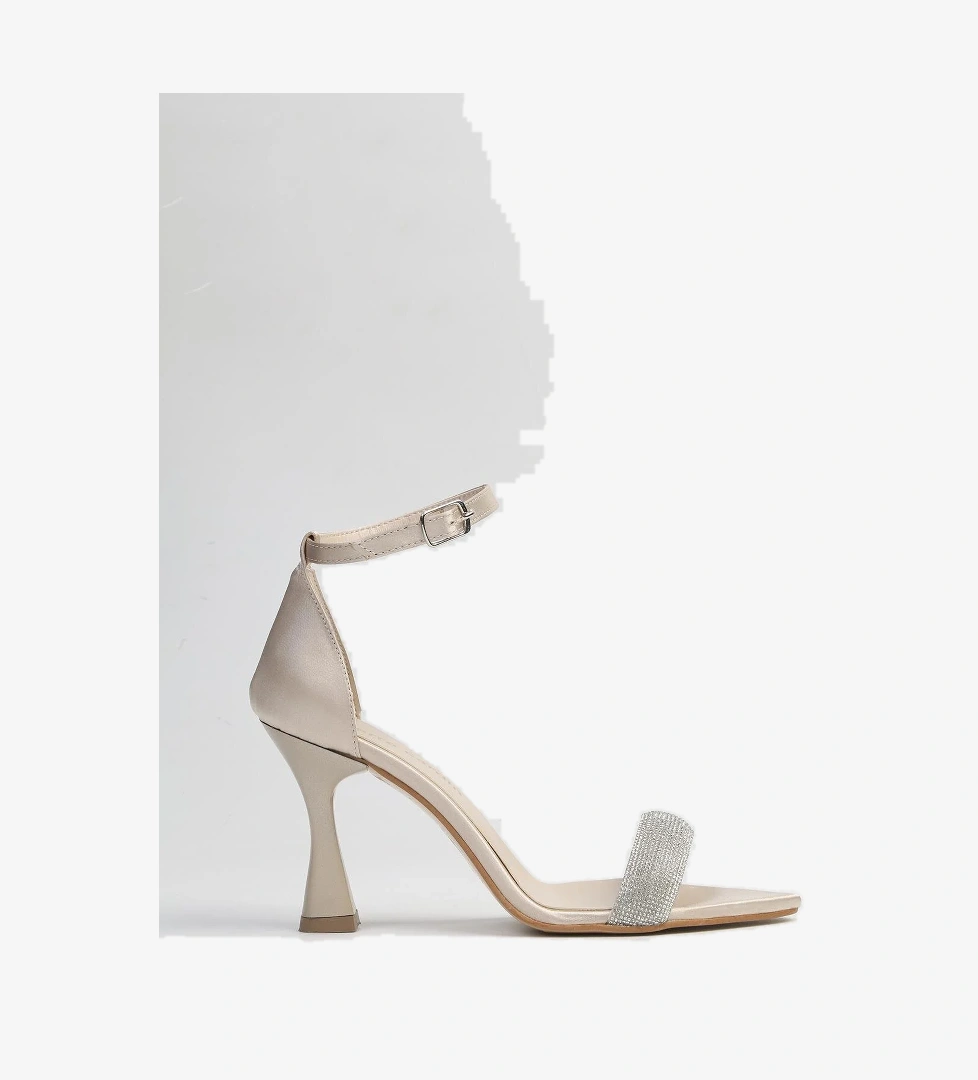 ® | PC-53078- 3959 Bej-Kadın Topuklu Ayakkabı - Görsel 1