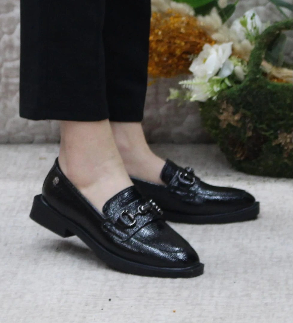 Fort 16215 Açma Toka Detaylı Rahat Topuklu Loafer Kadın Ayakkabı model görseli