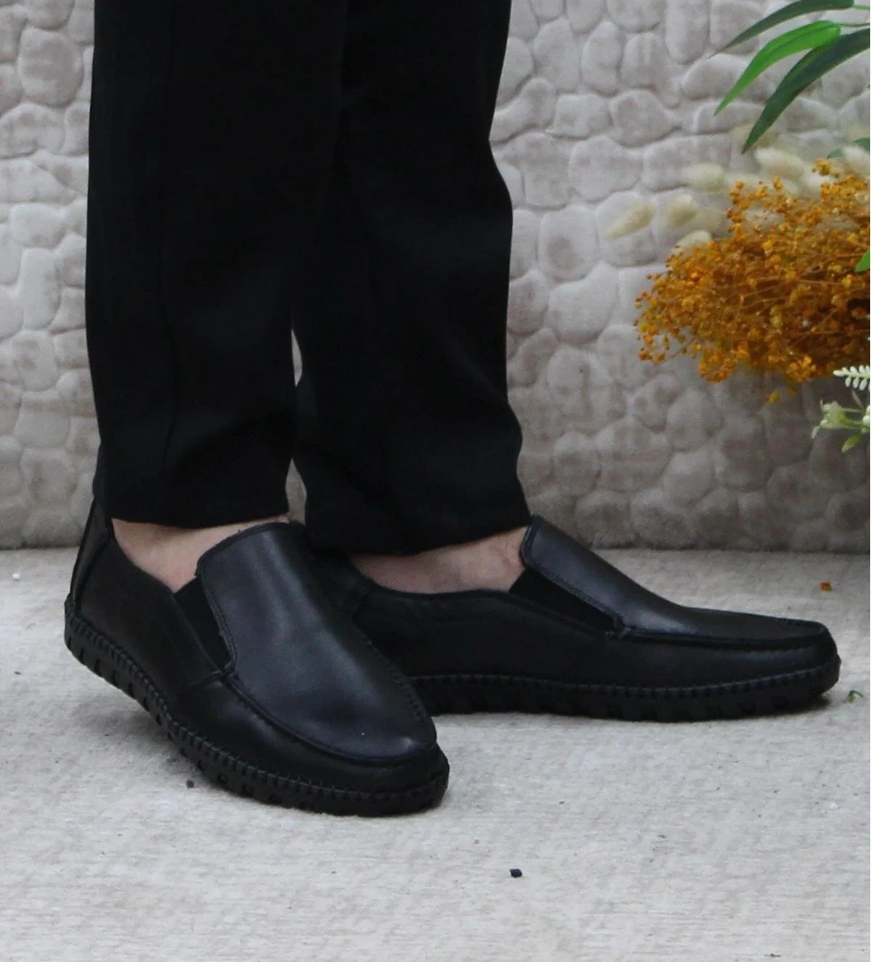 Bulldozer 241051 Siyah Rahat Yumuşak Hakiki Deri Erkek Ayakkabı model görseli