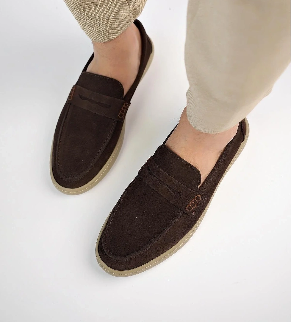 DENZEL Garantili Günlük Klasik Hakiki Deri Casual Rahat Ortopedik Bağcıksız Erkek Ayakkabı