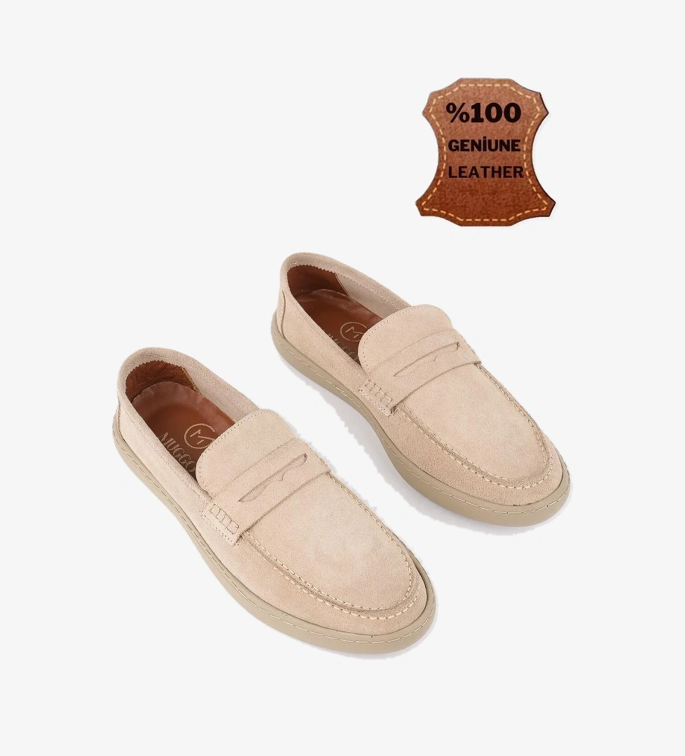 DENZEL Garantili Günlük Klasik Hakiki Deri Casual Rahat Ortopedik Bağcıksız Erkek Ayakkabı