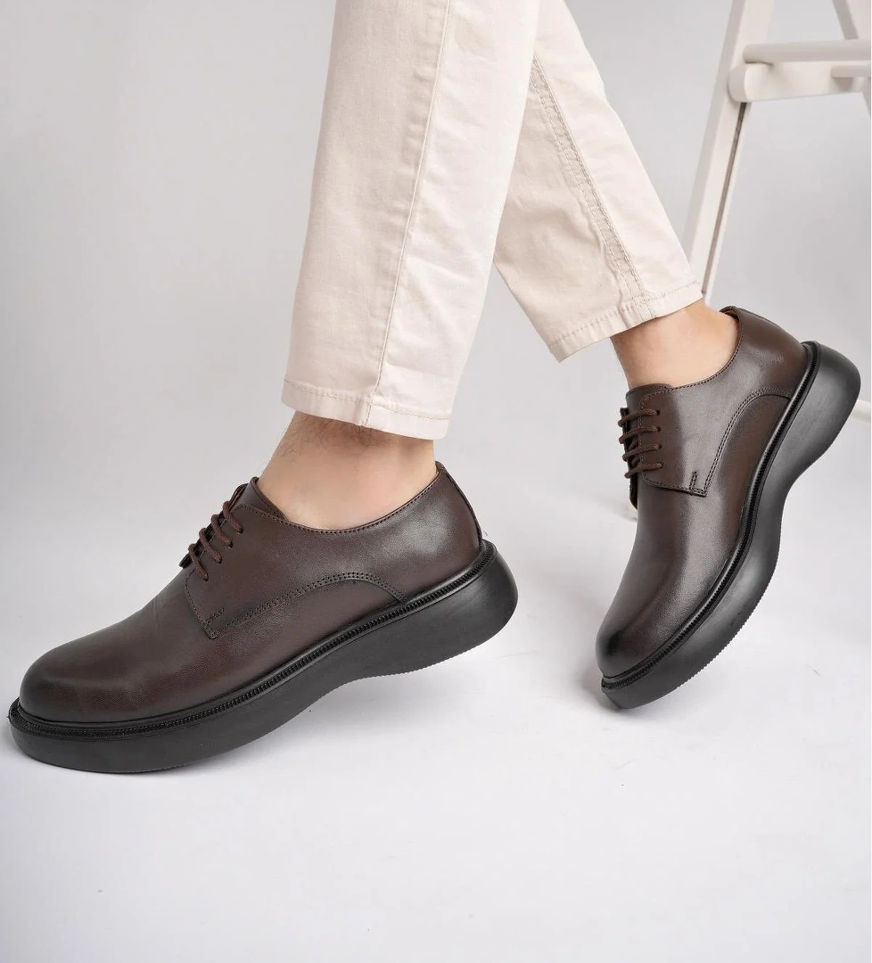 SMİTH Garantili Günlük Klasik Hakiki Deri Casual Rahat Ortopedik Kalın Taban Erkek Ayakkabı