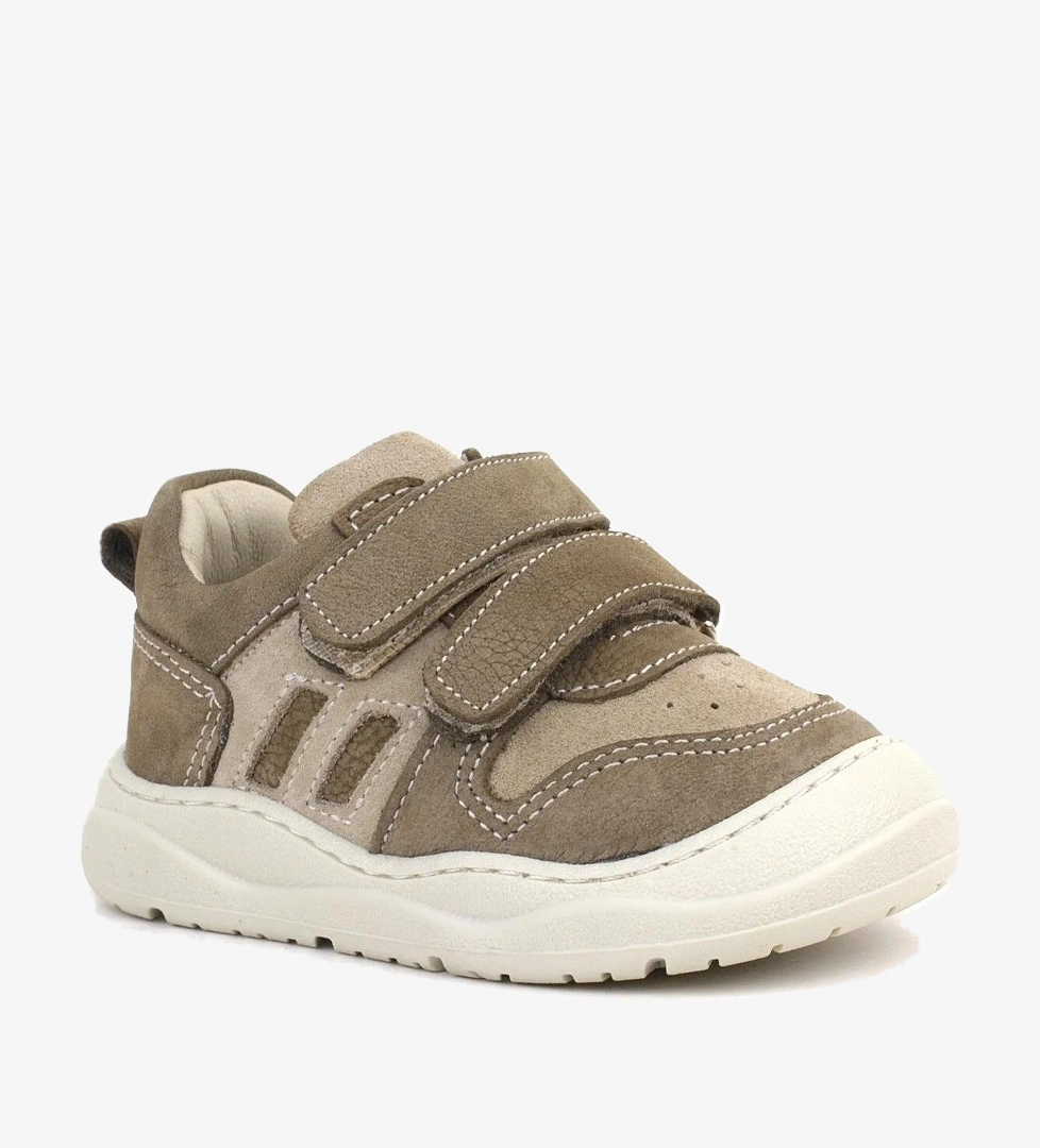 Rakerplus Schaggy Hakiki Deri Kum Krem Bebek Spor Ayakkabı model görseli