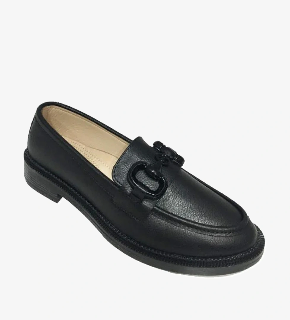 Comfort Shoes 235 Deri Trend Fashion Tokalı Kadın Babet model görseli