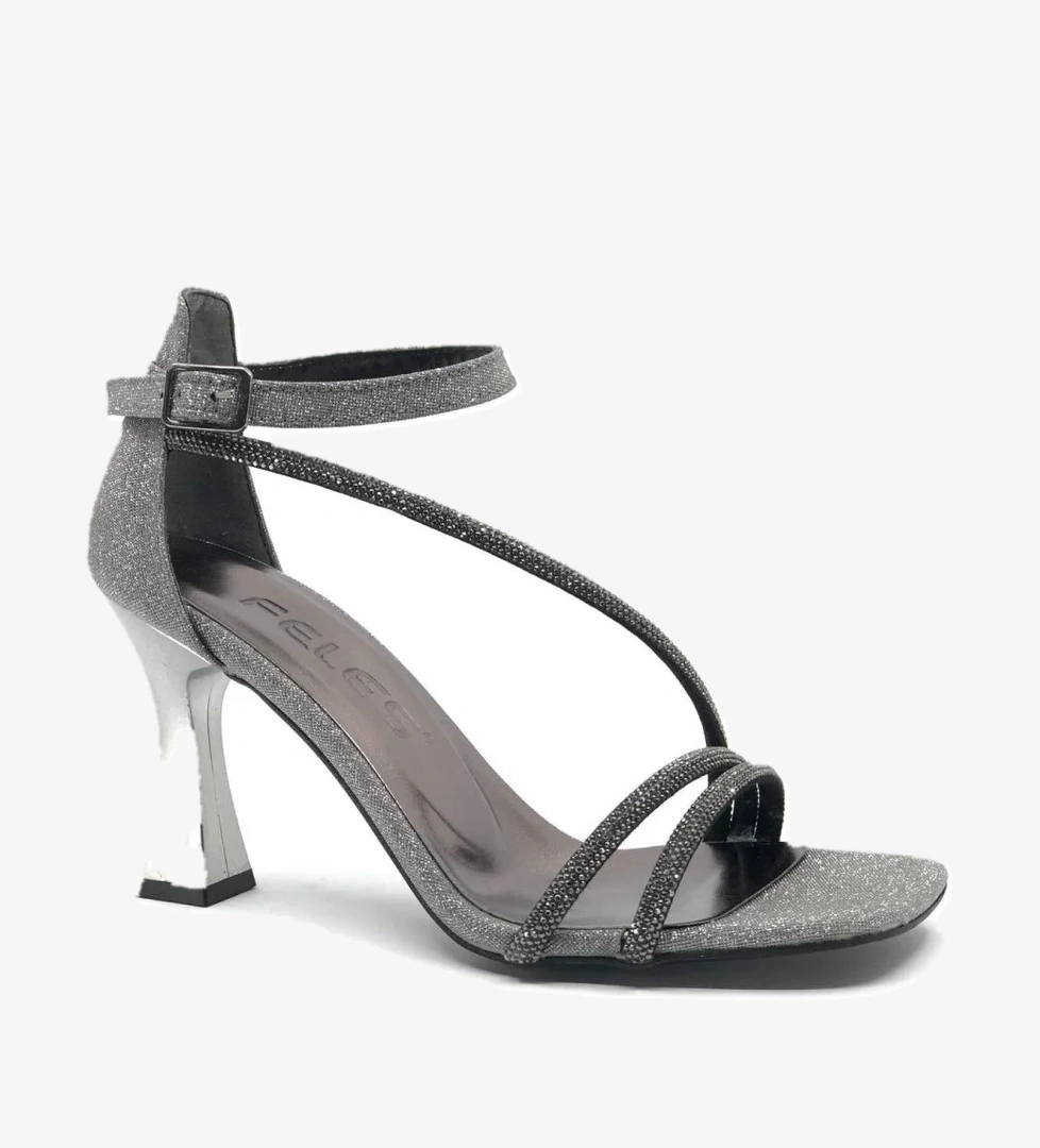 Taşlı Topuklu Kadın Abiye Ayakkabı - Görsel 1