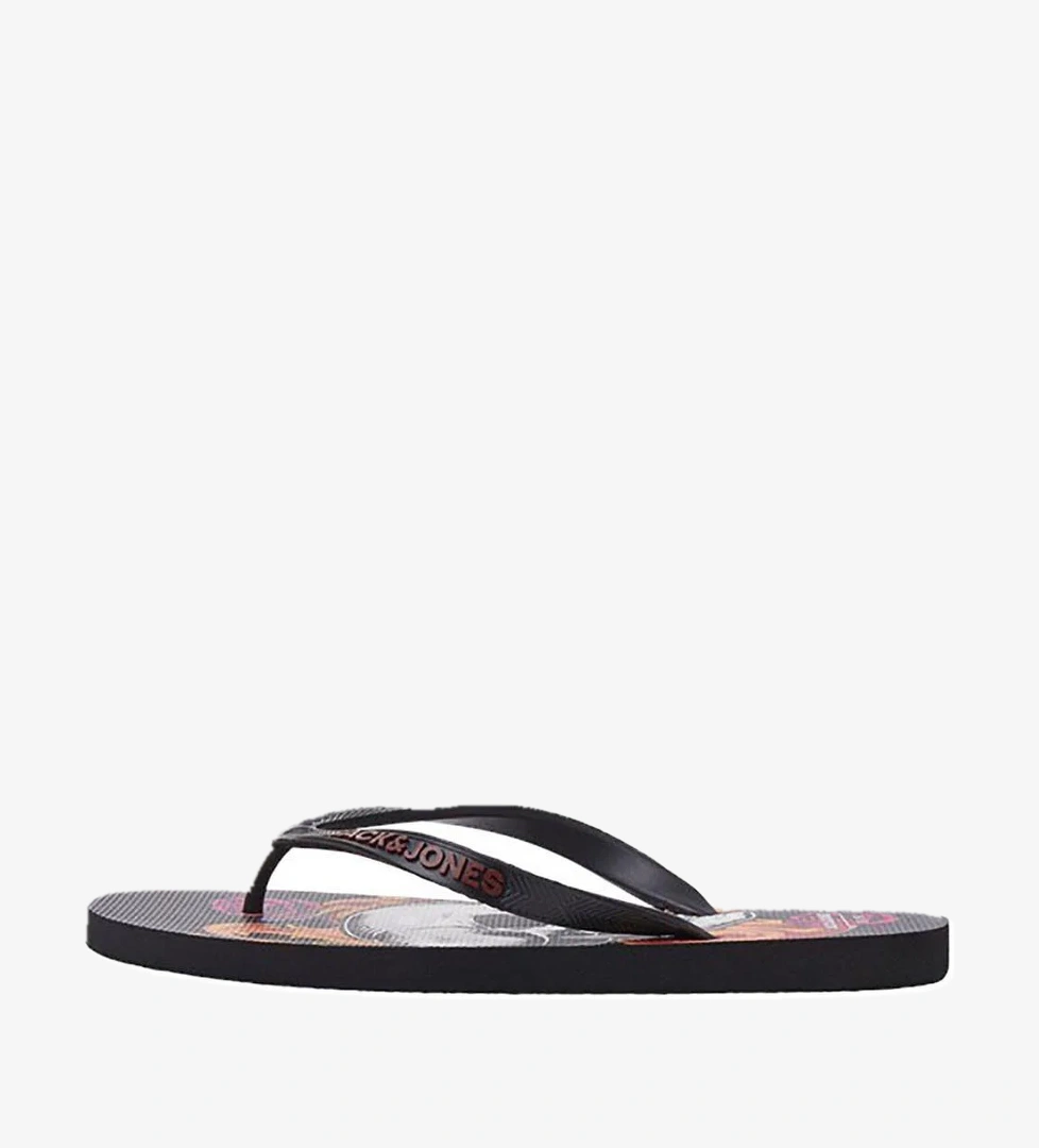 Jack &amp Jones Jack &amp Jones Erkek Jfwcolour Desenli Parmak Arası Terlik 12230633 Lacivert Sandalet & Terlik | Flo Lacivert - 1. görsel