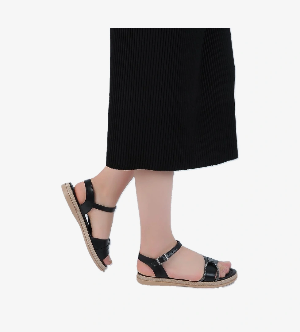 Sate Günlük Yazlık Kadın Düz Sandalet - Görsel 1