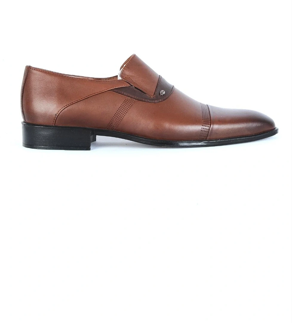 M355 Taba Neolit %100 Deri Erkek Klasik Ayakkabı - Görsel 1