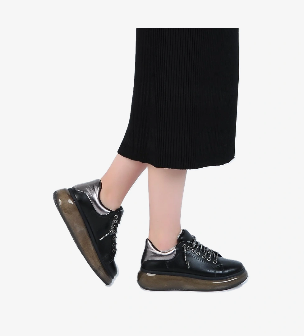 Kuum London K831126-A Siyah Kadın Sneaker Ayakkabı model görseli