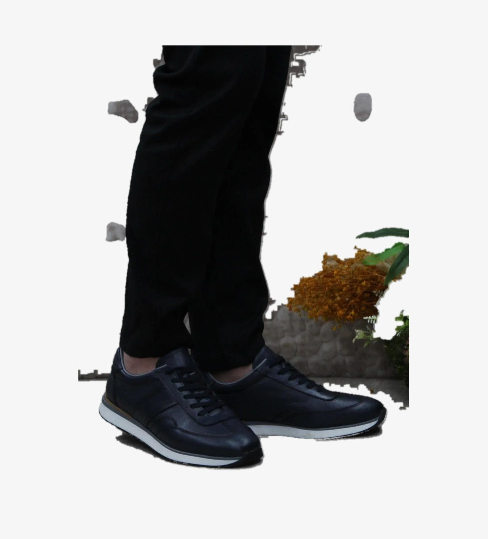 Mehmet Mete 1217 Lacivert Rahat İç Ve Dış Hakiki Deri Erkek Ayakkabı model görseli