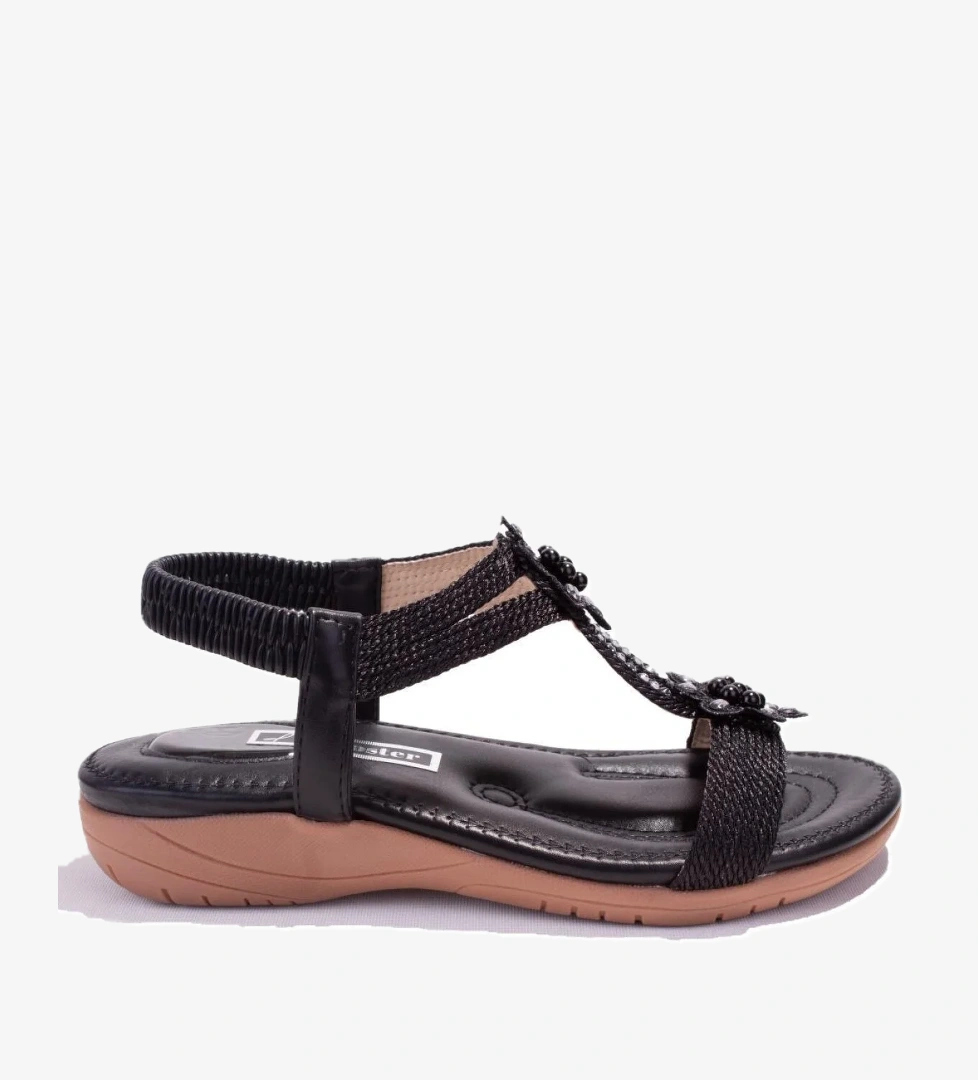 Dagoster Dza07-741724910 Siyah Bej Günlük Ortopedik Kadın Sandalet model görseli