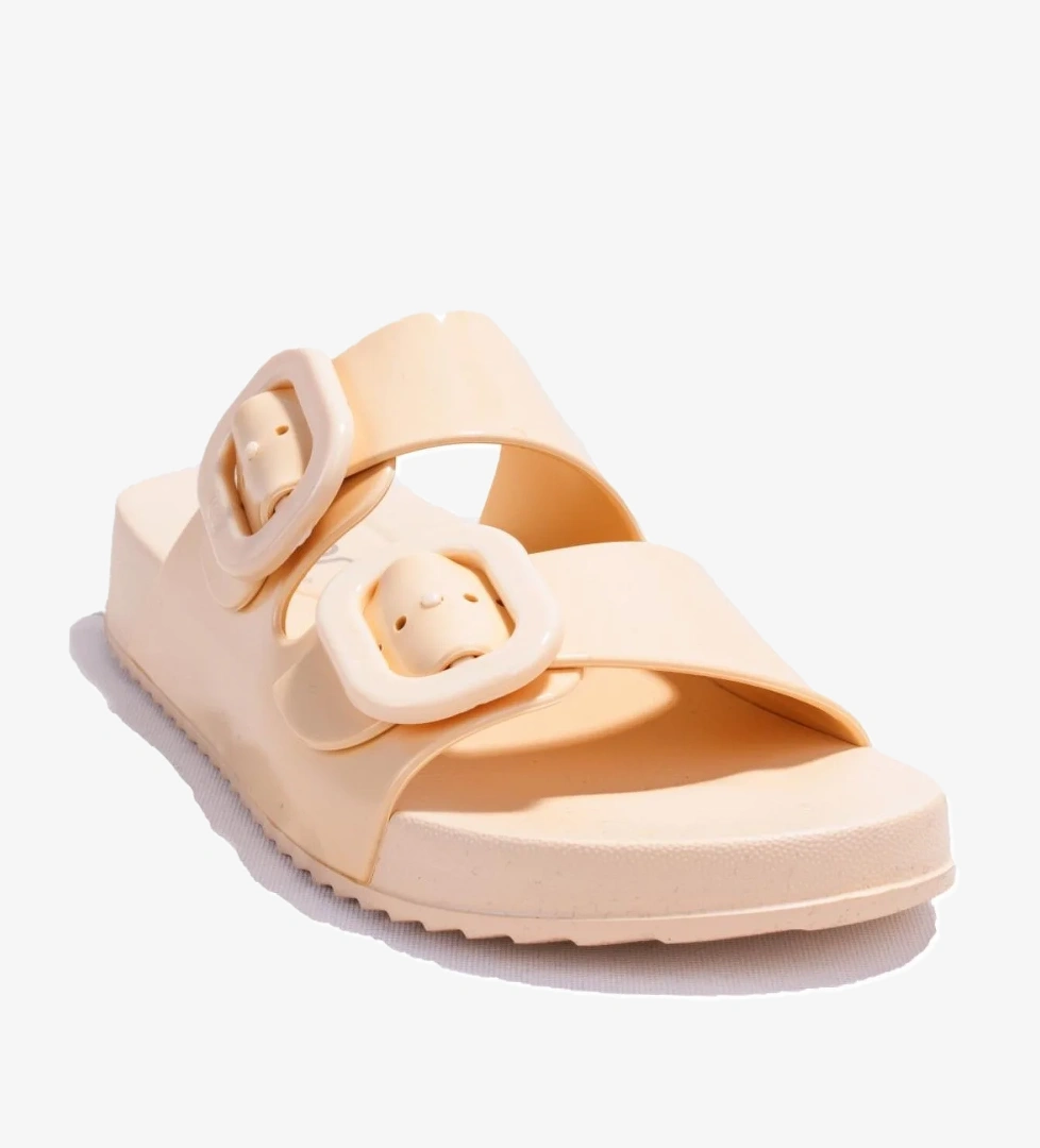 S10334 Habana Brillo Bej Ortopedik Günlük Kadın Terlik