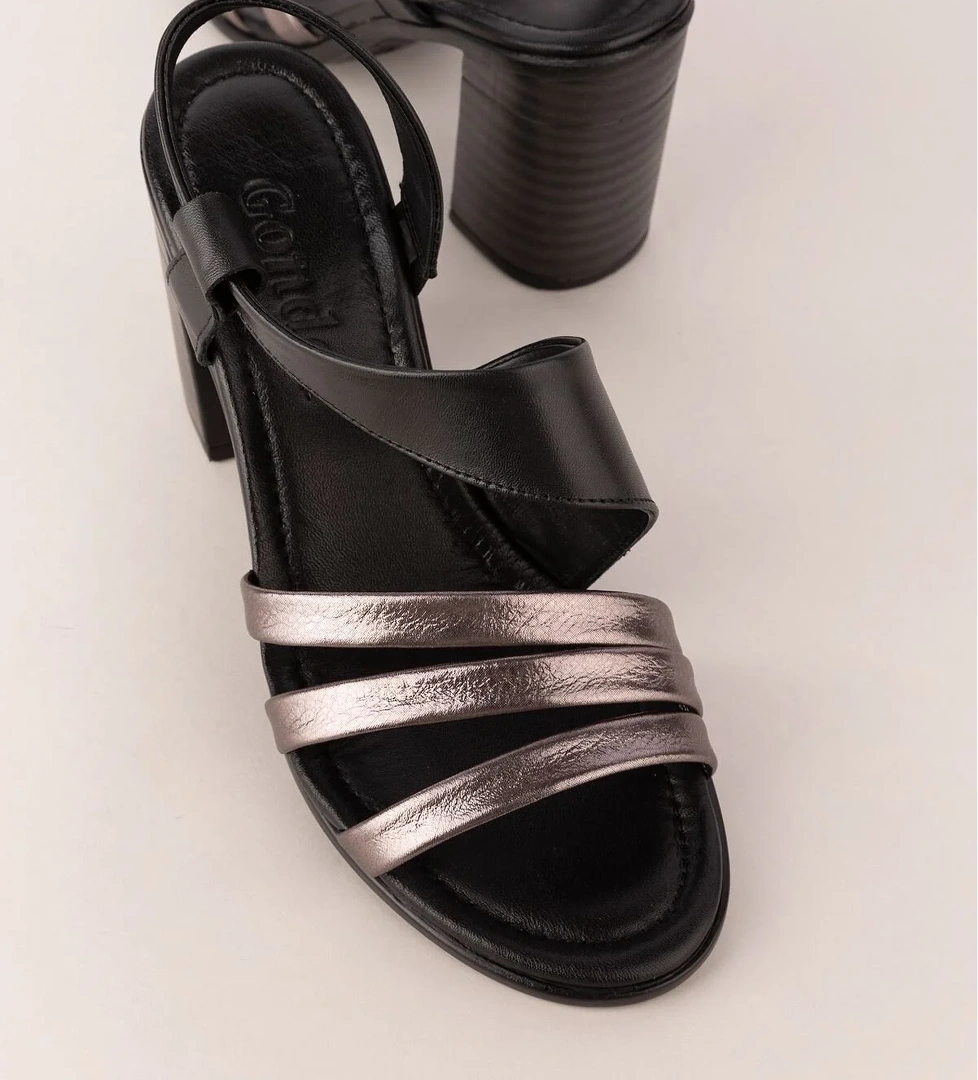 Gondol Kadın Hakiki Deri Topuklu Şık Ayakkabı tlh.603