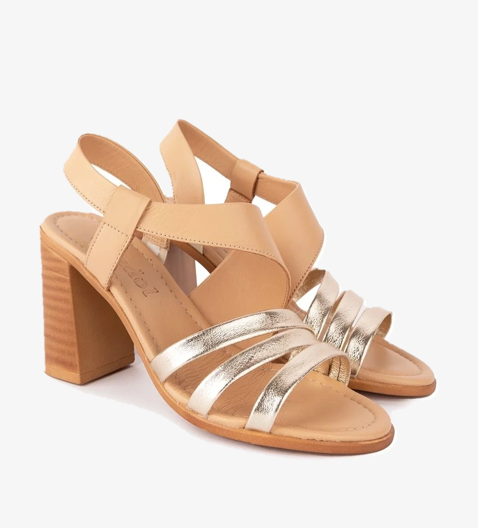 Gondol Kadın Hakiki Deri Topuklu Şık Ayakkabı tlh.603