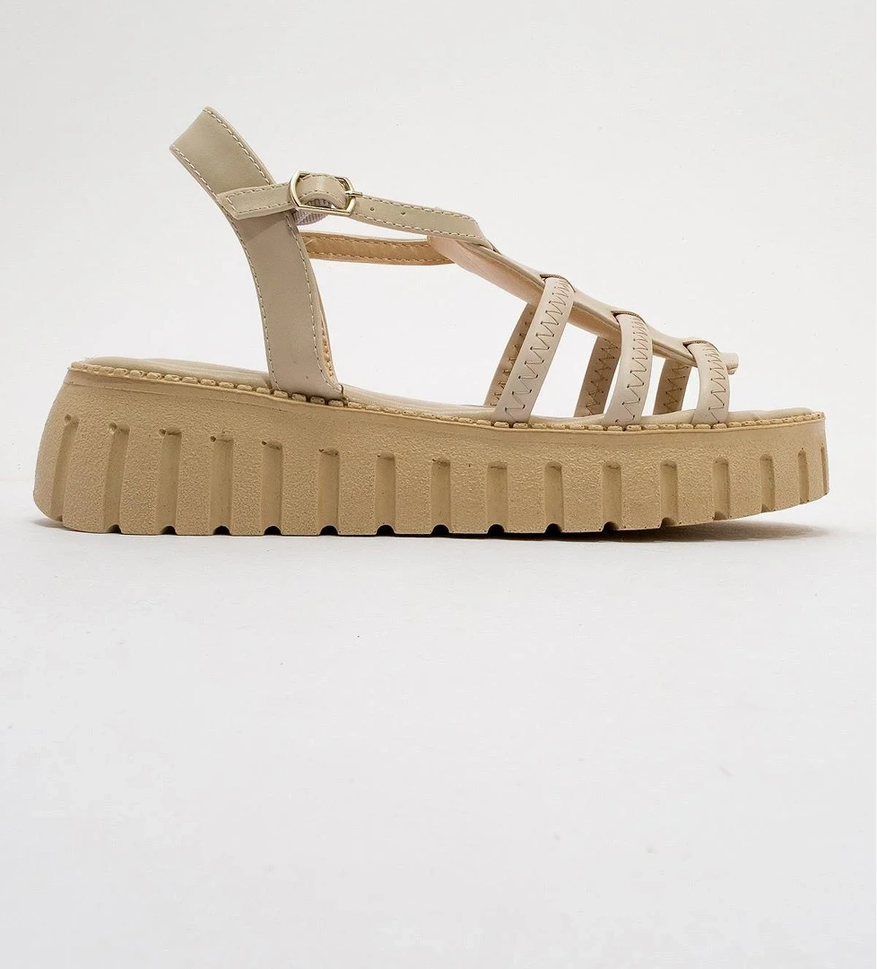 Kadın 3 Biyeli Sandalet TEN