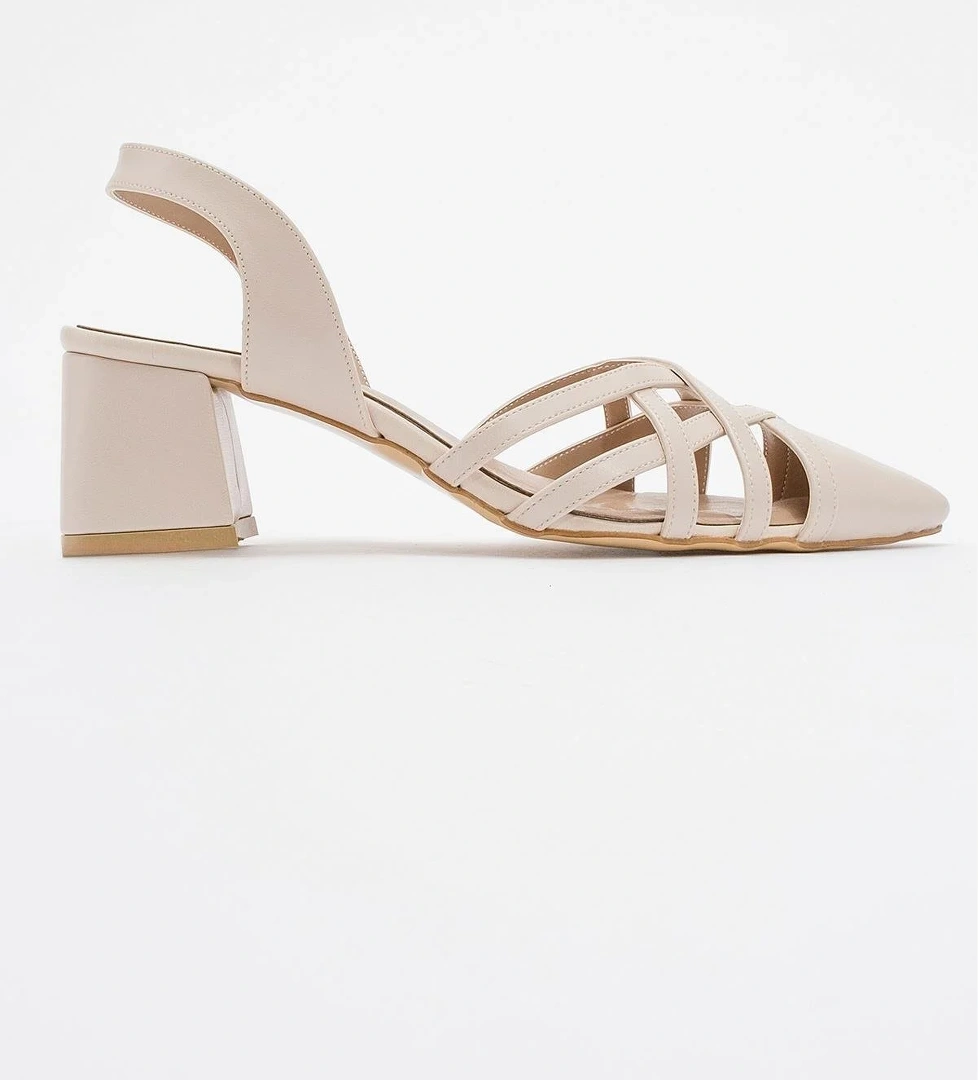 Ccway Kadın Stiletto Ayakkab TEN CİLT model görseli