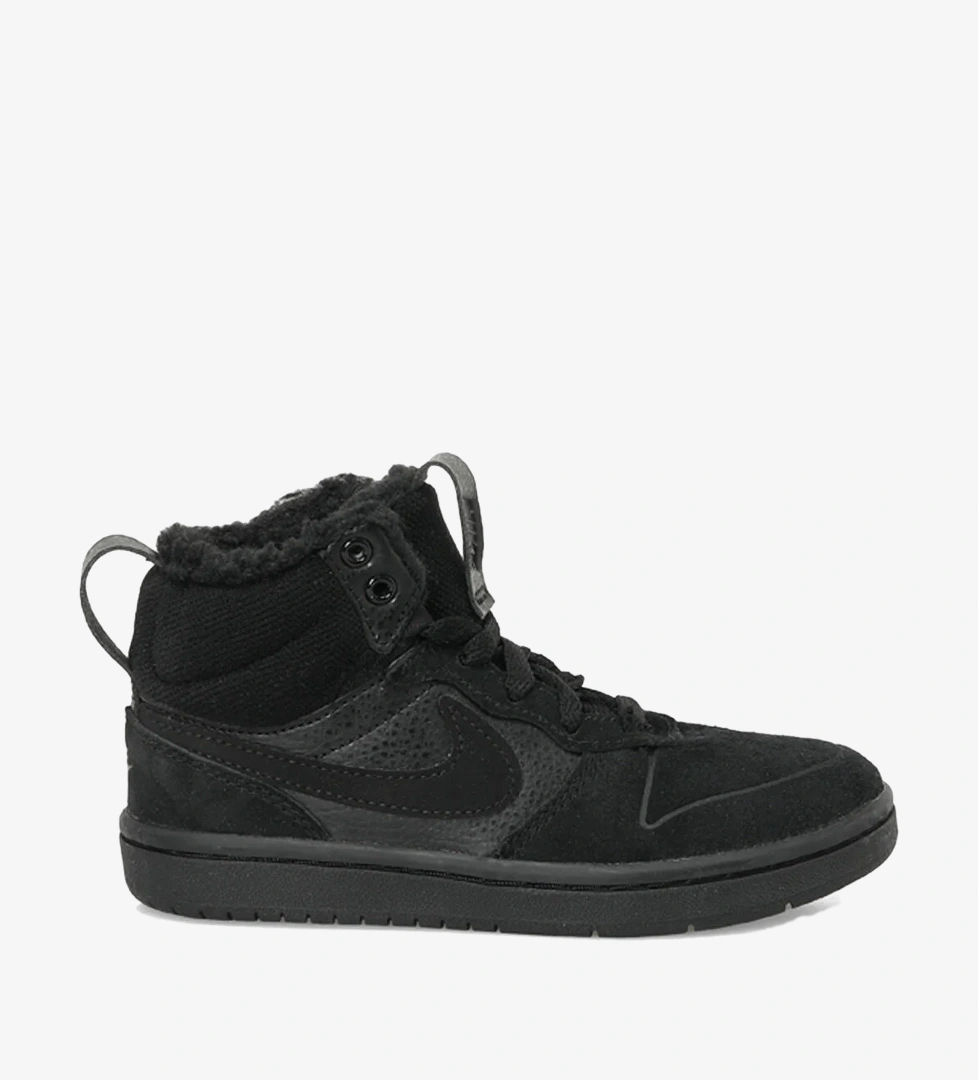Nike Court Borough Mid 2 Siyah Erkek Çocuk High Sneaker