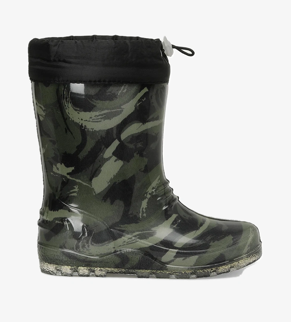 DERNA F 4PR Haki Erkek Çocuk Yağmur Çizmesi - Görsel 1