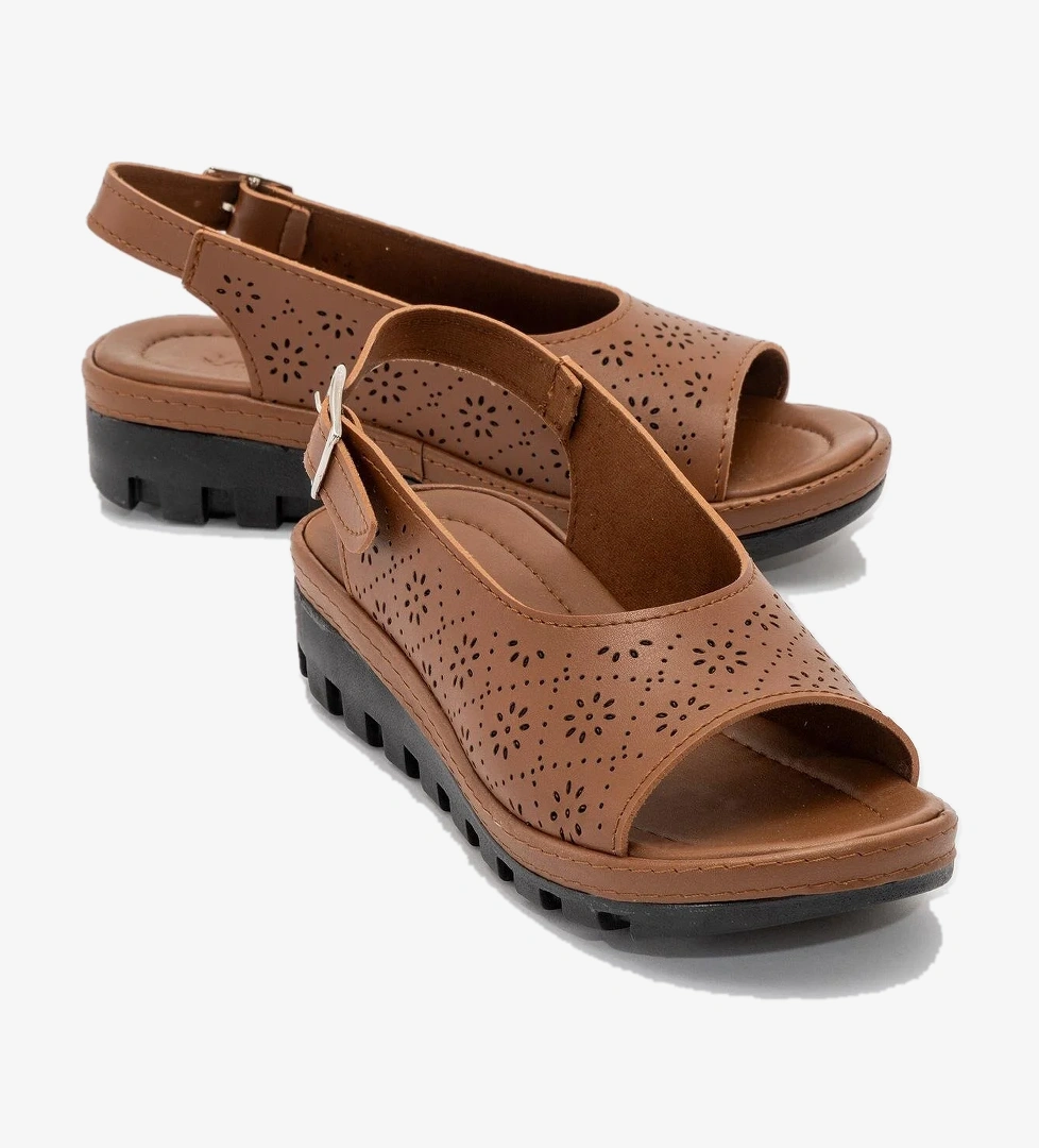 Kadın Dolgulu Terlik TABA CİLT - Görsel 1