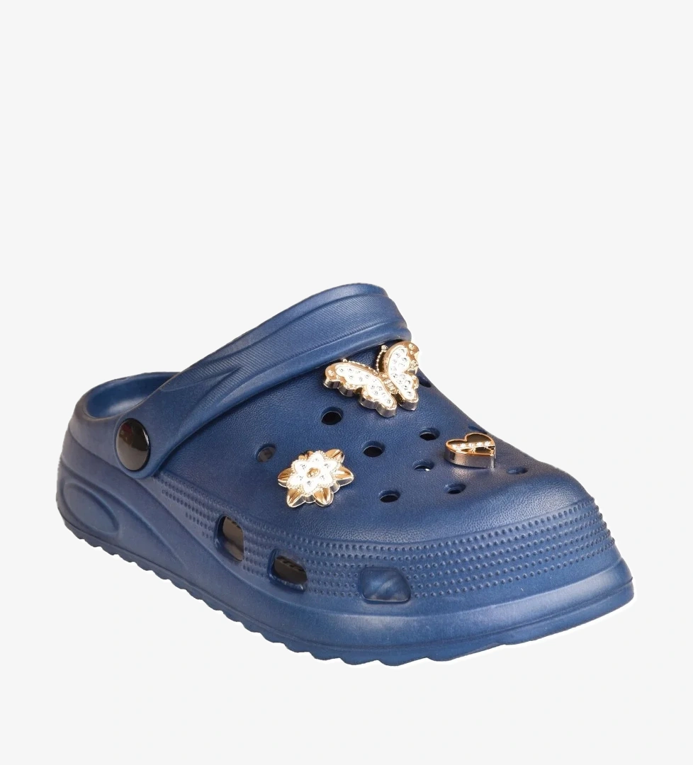 Kız Çocuk Yüksek Topuklu Taşlı Terlik Sandalet