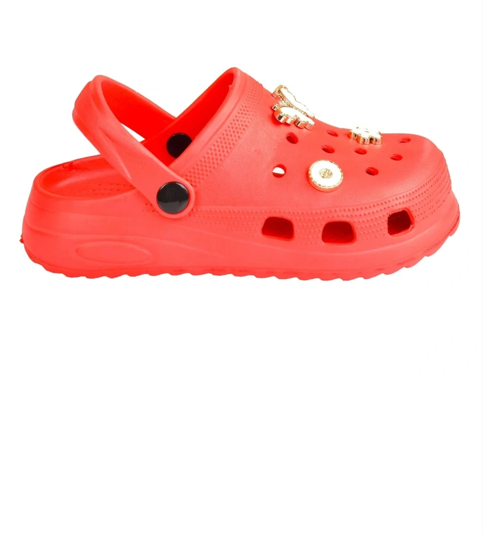 Kız Çocuk Yüksek Topuklu Taşlı Terlik Sandalet