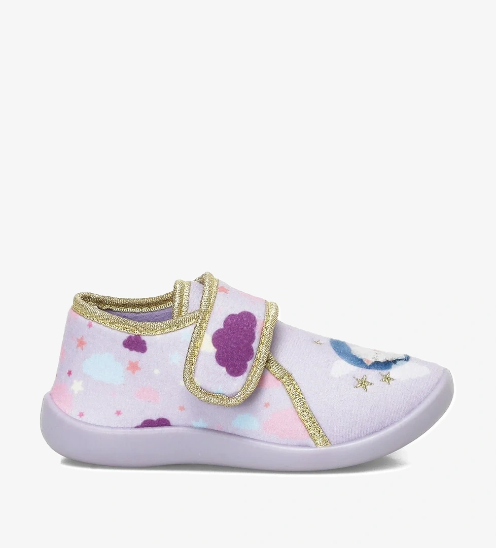 DREAM.P4PR Lila Kız Çocuk Panduf - Görsel 1