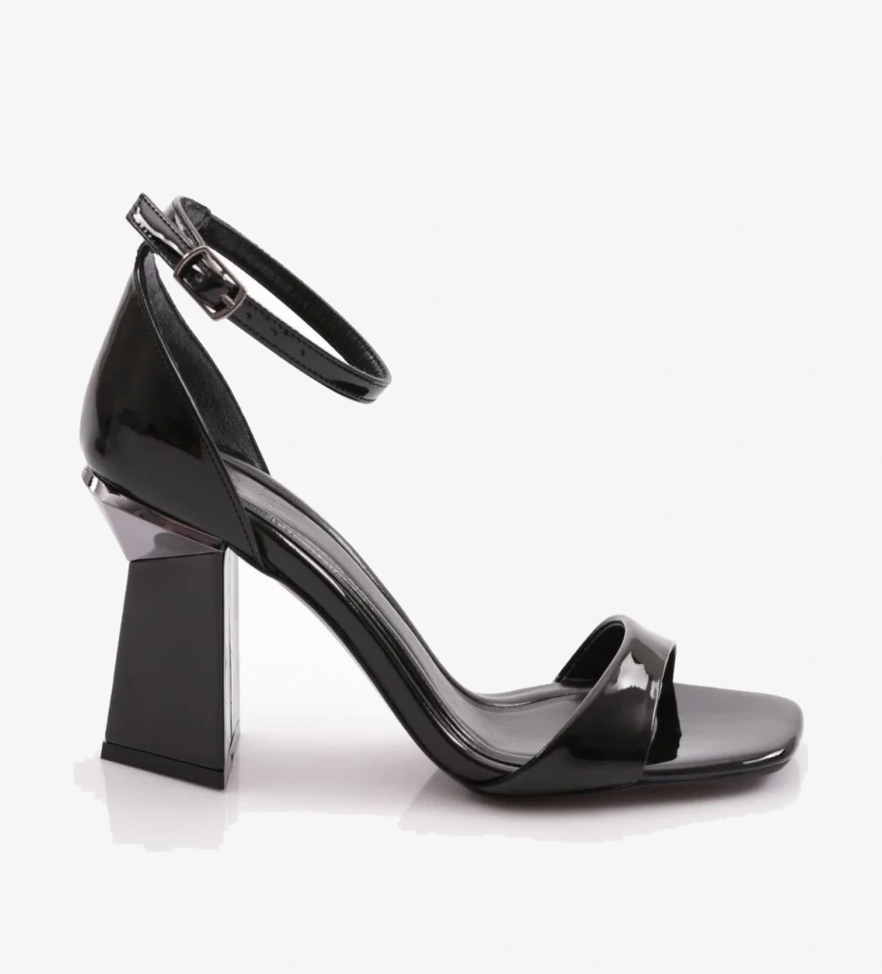 2443 Kadin Bilekten Bağlama Topuklu Abiye Ayakkabi - Görsel 1