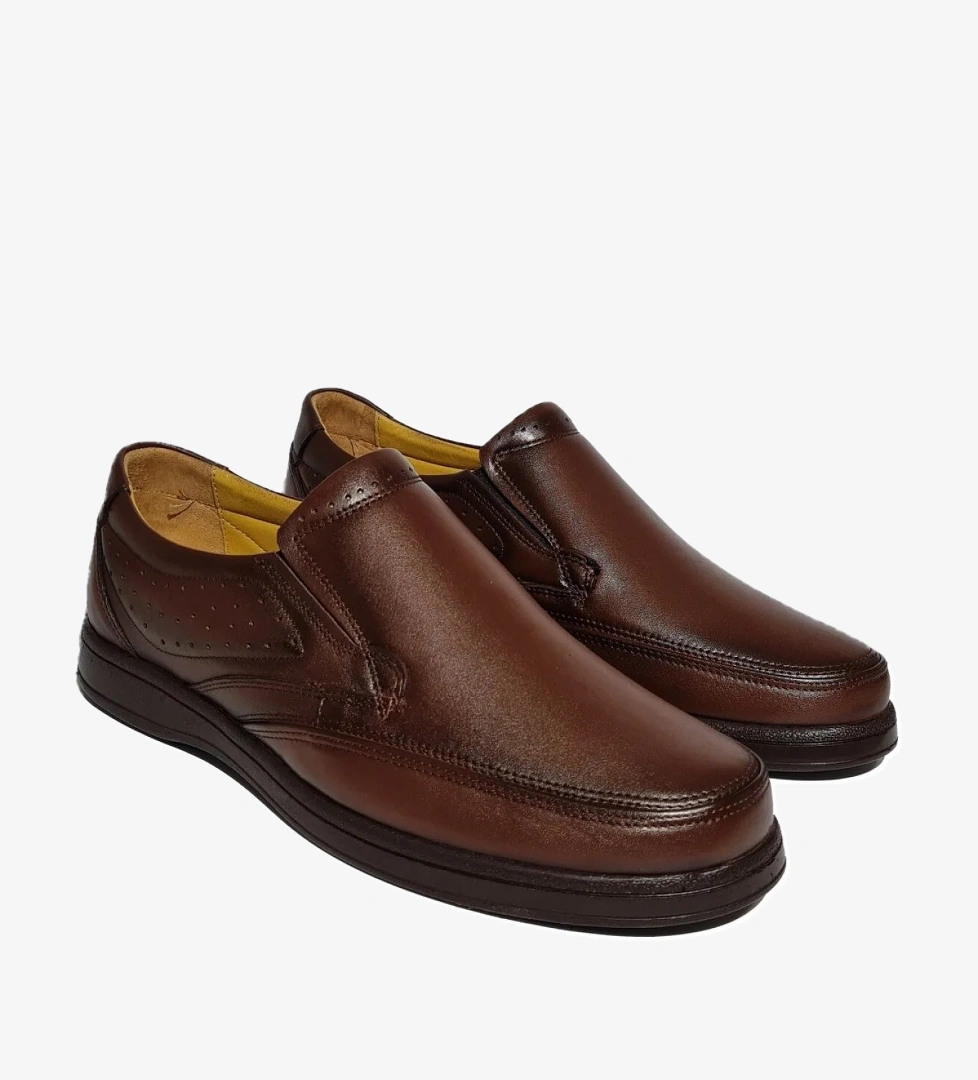 Erkek Hakiki Deri Rahat Yumuşak Taban Ayakkabı AY-960-Y