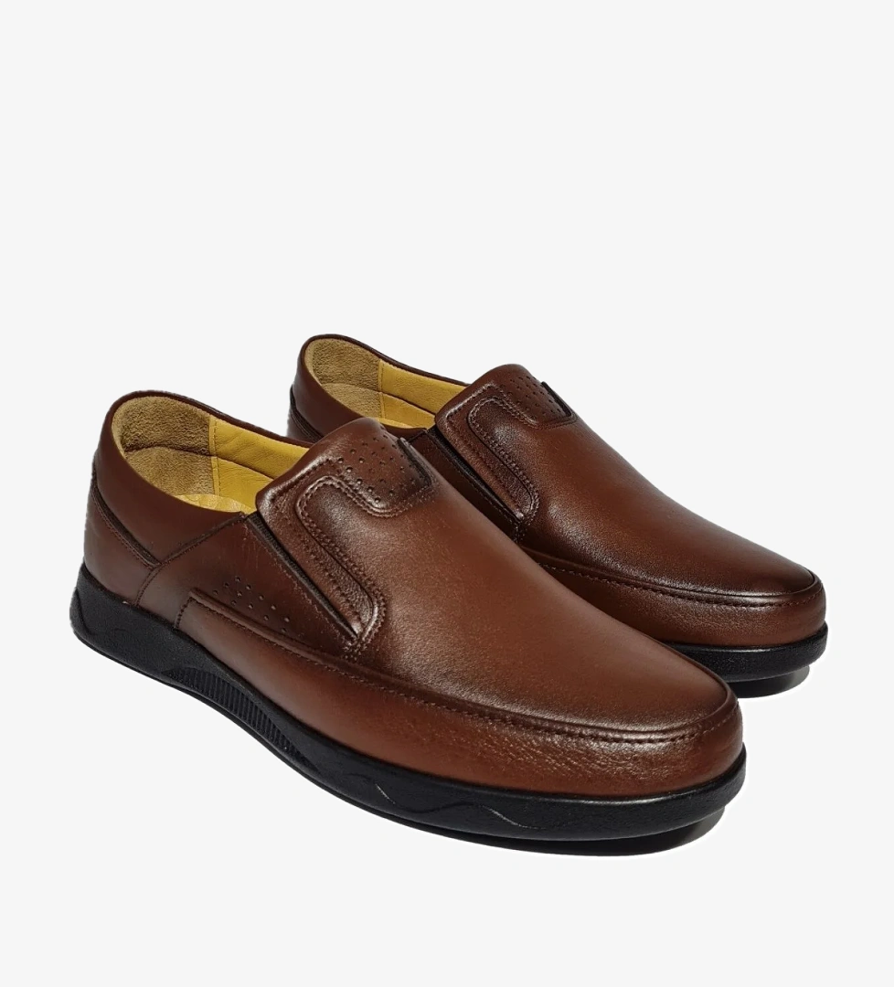 Akyüz Erkek Hakiki Deri Rahat Yumuşak Taban Ayakkabı AY-220 model görseli