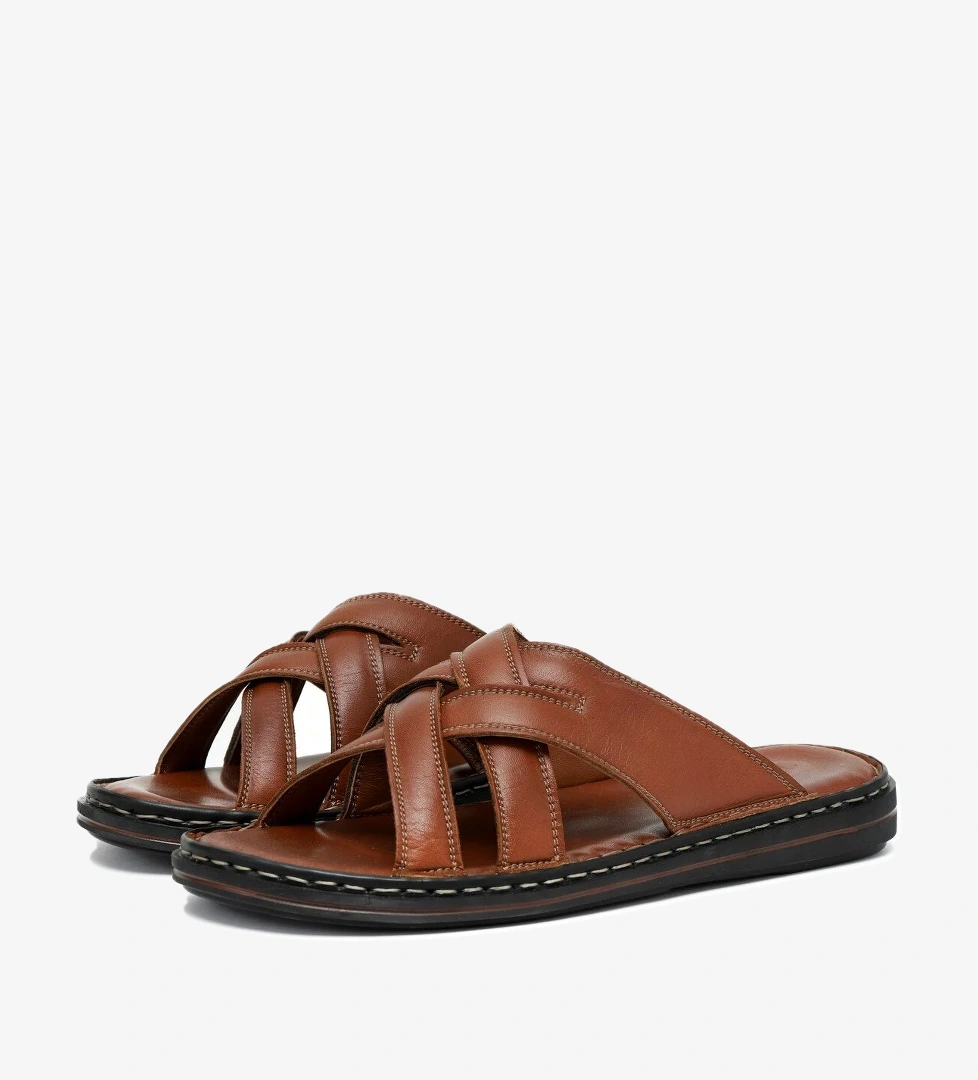 Ducavelli Melentias Hakiki Deri Erkek Terliği, Terlik, Ortopedik Taban Terl model görseli