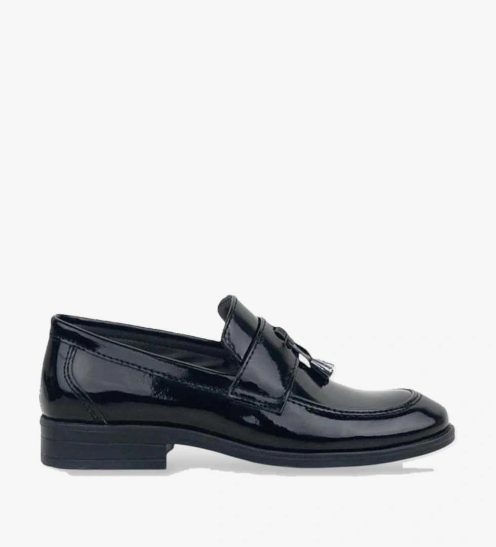 Liger Klasik Rugan Sünnet Düğün Okul Erkek Çocuk Ayakkabı SİYAH model görseli