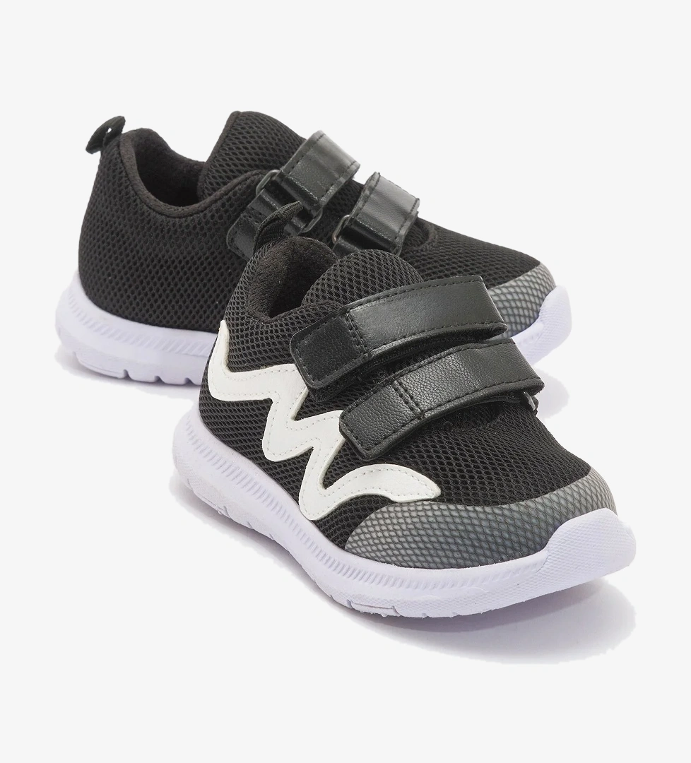 Unisex Çocuk Siyah Günlük Spor Ayakkabı