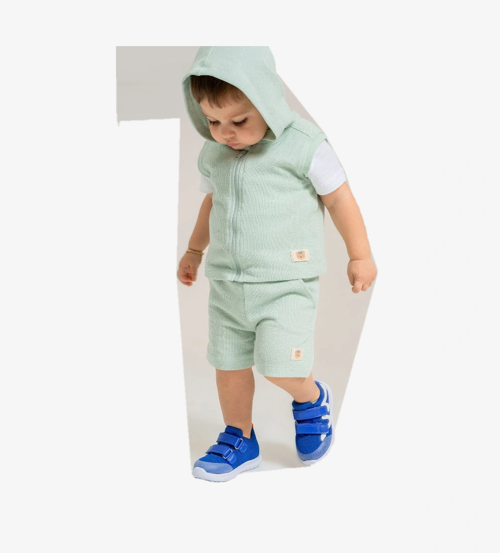 Unisex Çocuk Saks Mavi Günlük Spor Ayakkabı