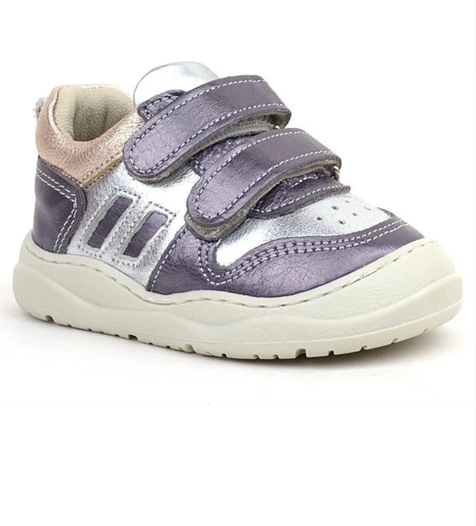 Rakerplus Schaggy Hakiki Deri Platin Gümüş Bebek Spor Ayakkabı model görseli