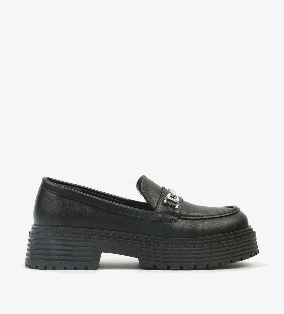 ® | PC-52431-3076 Siyah Cilt-Kadın Günlük Ayakkabı